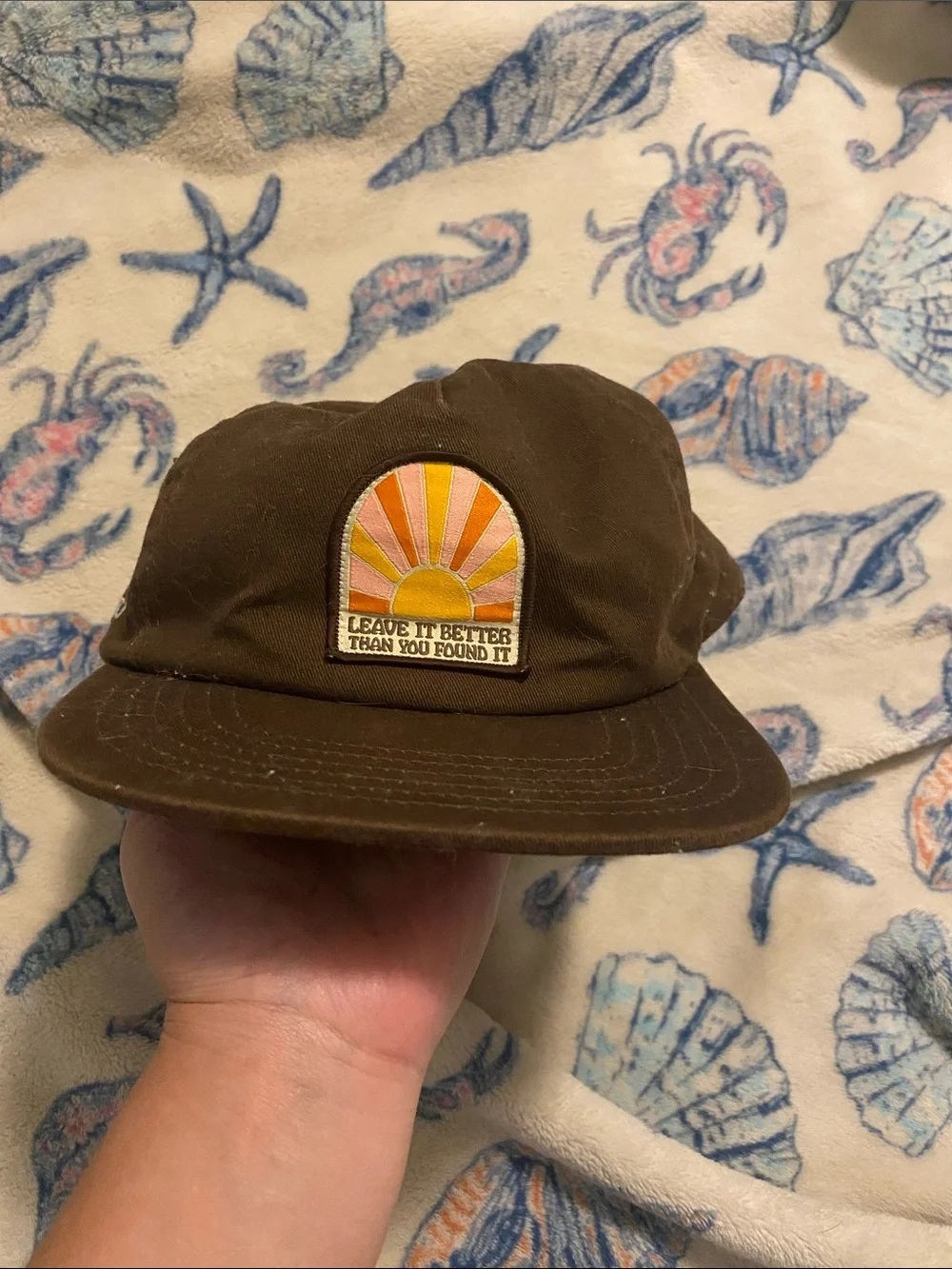 Parks Project Brown Cap with Sunrise Patch